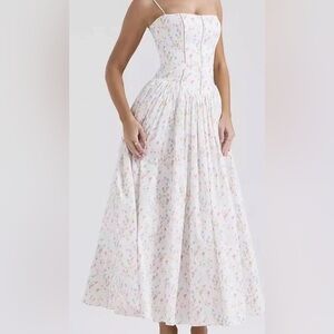 House of CB Floral Maxi Dress - White